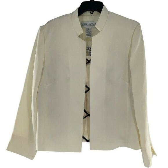 Jessica Howard Vintage Suit Jacket Women's Size 14 Lined Blazer With Tank Top - Picture 1 of 10